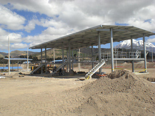 Estructuras metálicas (Shelters) – Terminal Productos Limpios Riobamba